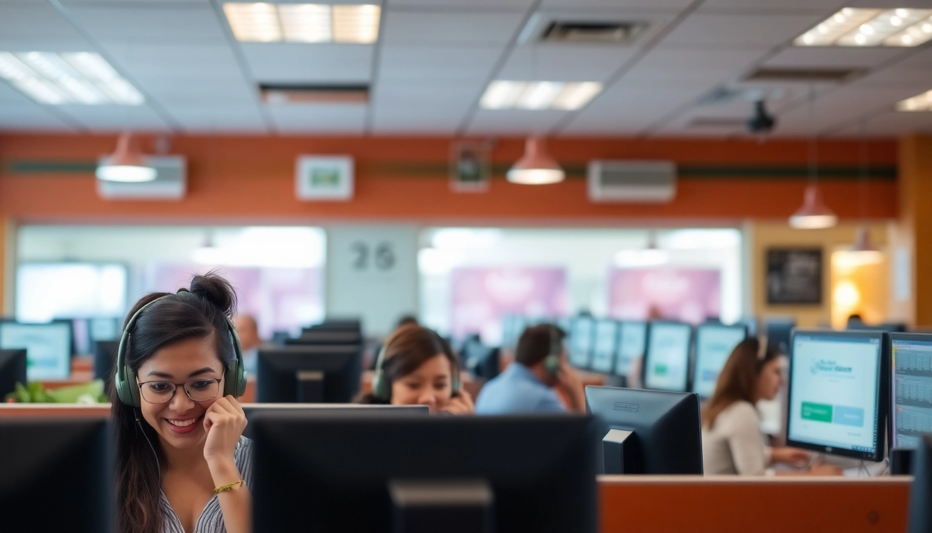 Engaged agents working at Tijuana call centers, providing exceptional customer service in a collaborative environment.