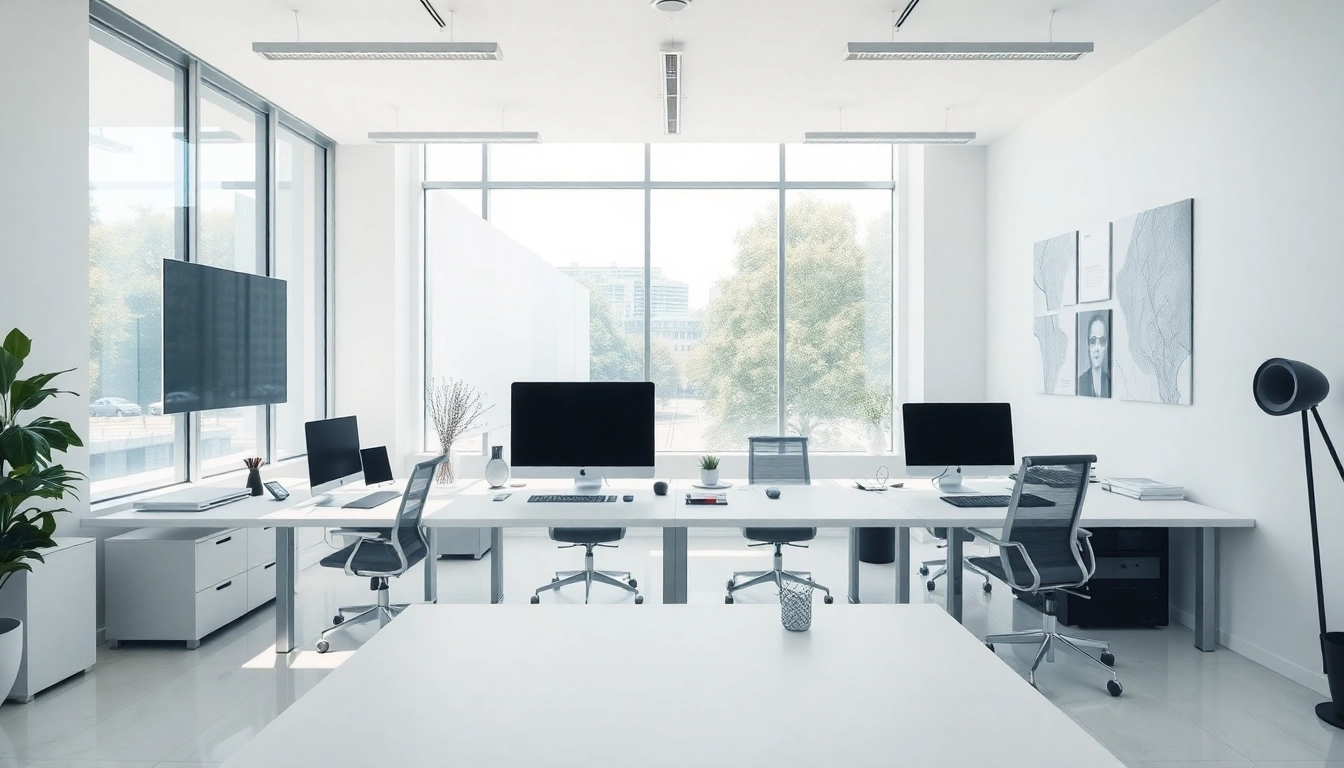 Showcase the latest Tech gadgets in a modern workspace with ambient lighting and minimalist decor.