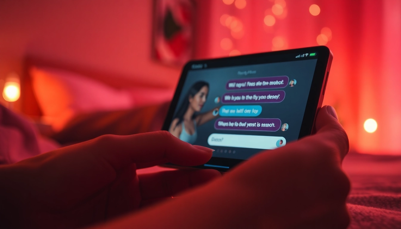 Engaging chat about dirty talk ai with a virtual character in a cozy setting.