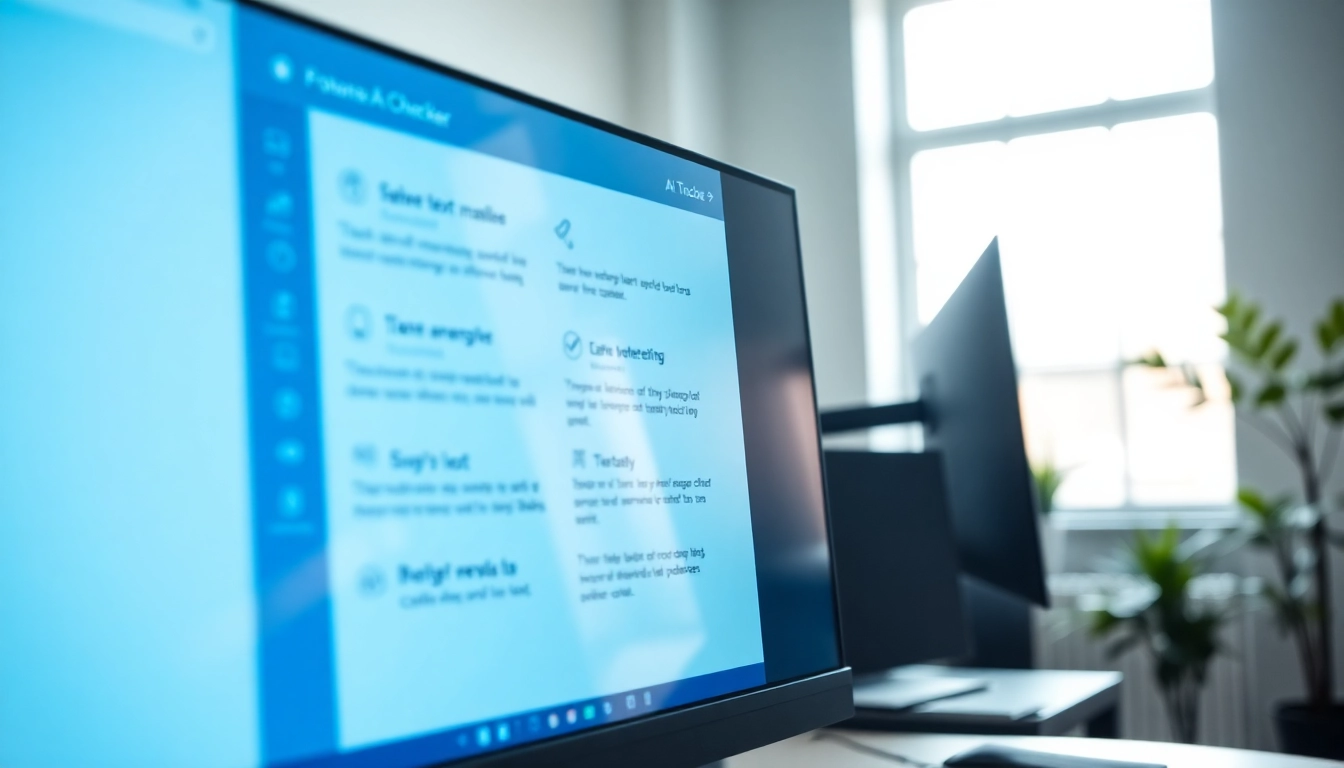 Check AI-generated content using the innovative ai checker tool on a computer screen.