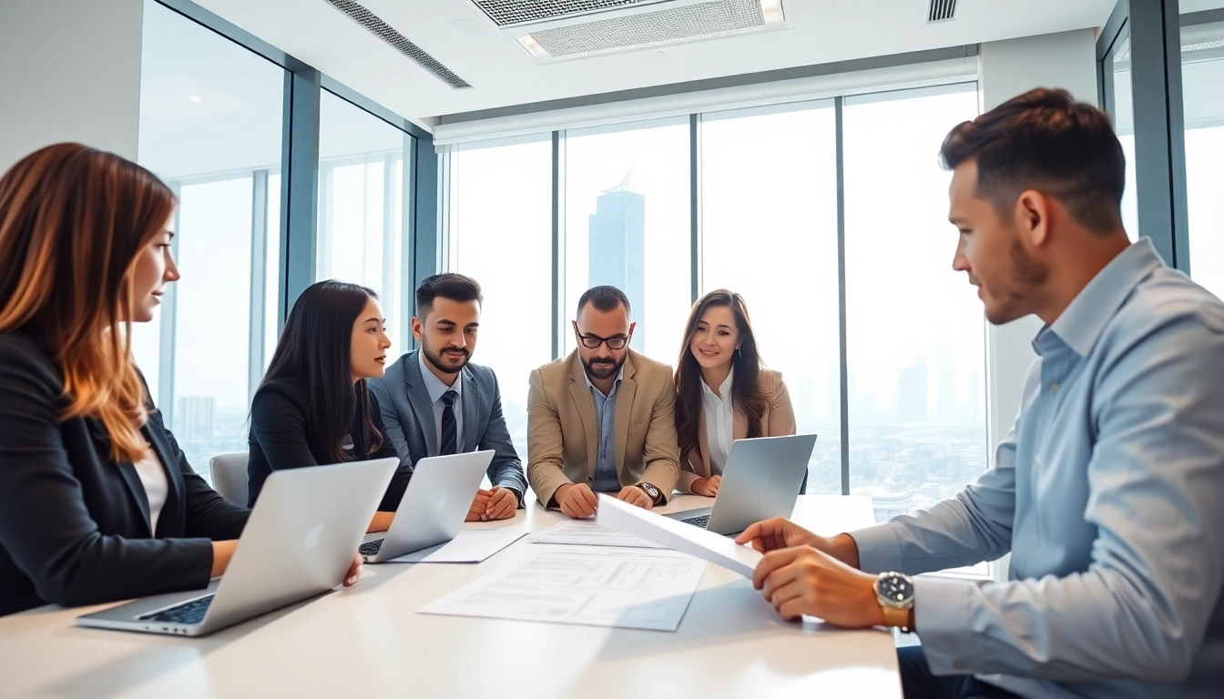 Understanding trademark registration in Dubai with a professional team working together.