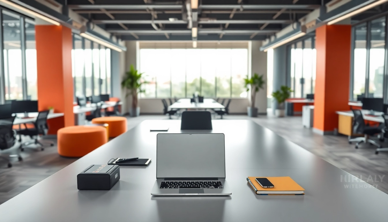 View of a professional office for rent in bangalore, showcasing modern amenities and a welcoming atmosphere.