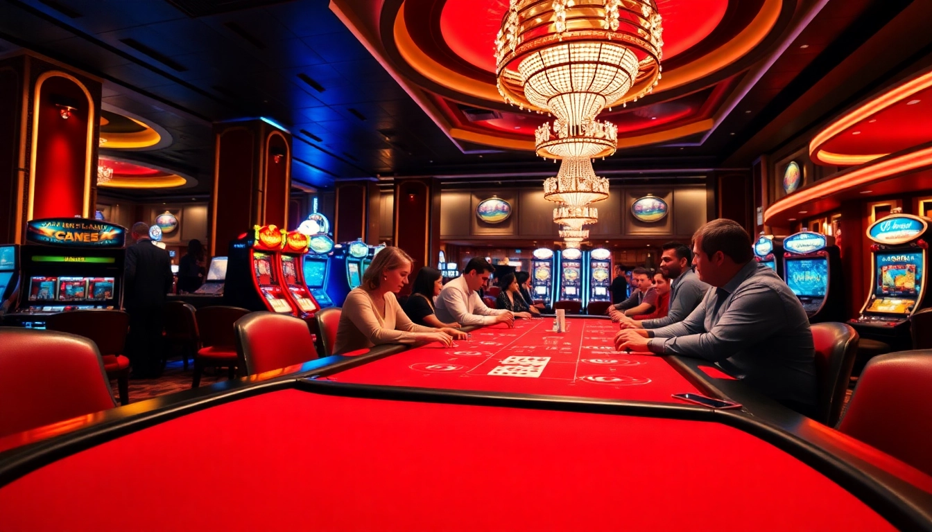 Experience thrilling gameplay at a live casino with dynamic poker action and vibrant atmosphere.