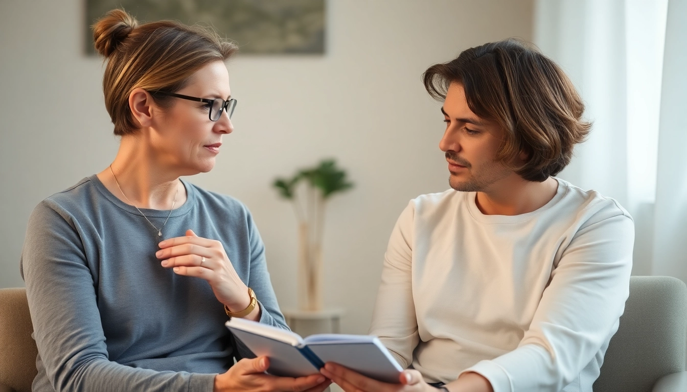 Panic attack symptoms addressed in a therapeutic session with a supportive therapist.