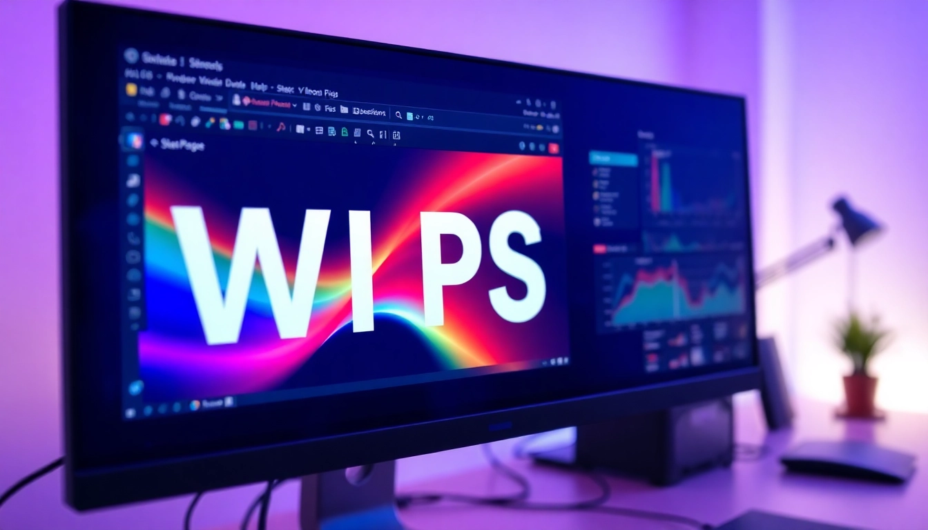 Enhance your productivity with the WPS interface displayed on a modern computer screen.