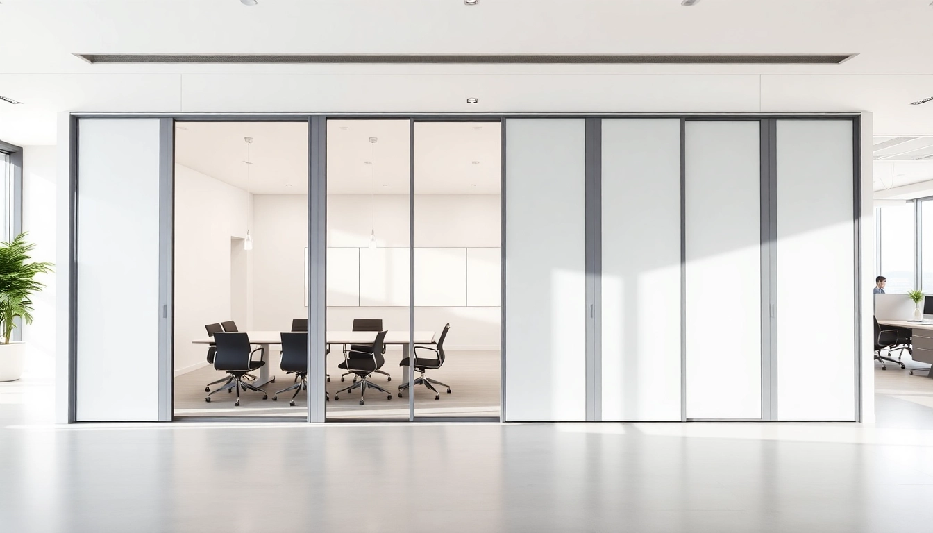 Optimize office adaptability with a sleek Folding Partition Wall enhancing workspace versatility.