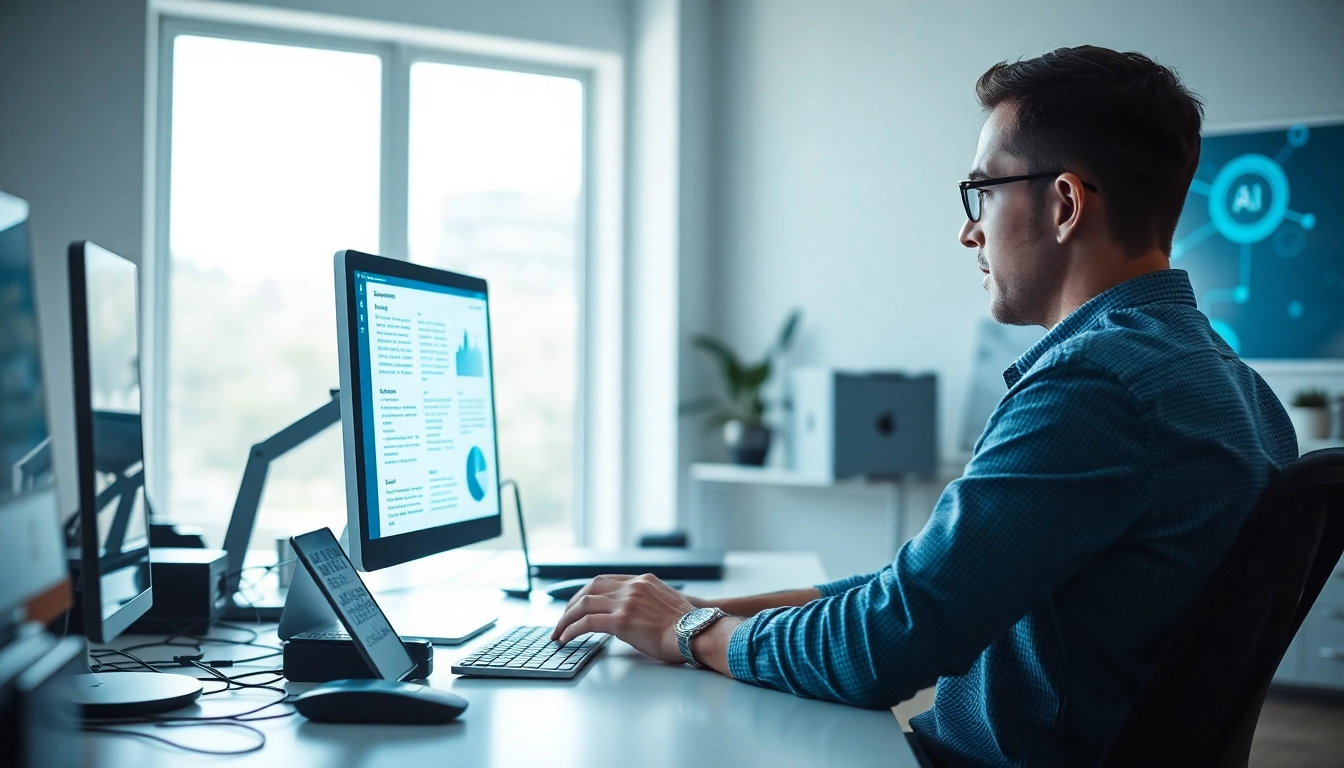 Analyze text with a professional AI detection tool showcasing real-time analytics on a modern interface.