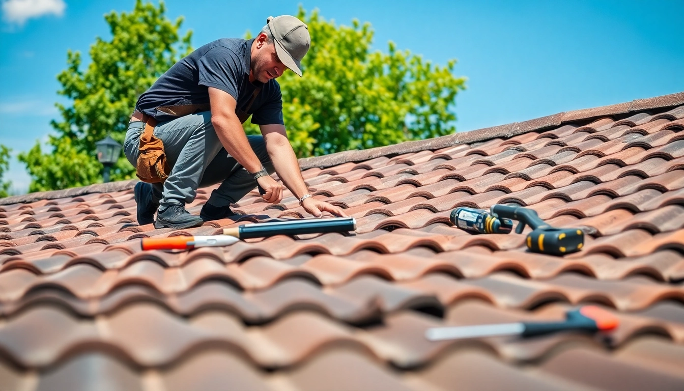 Professional dakdekker Heveadorp installing roof tiles with precision and care.