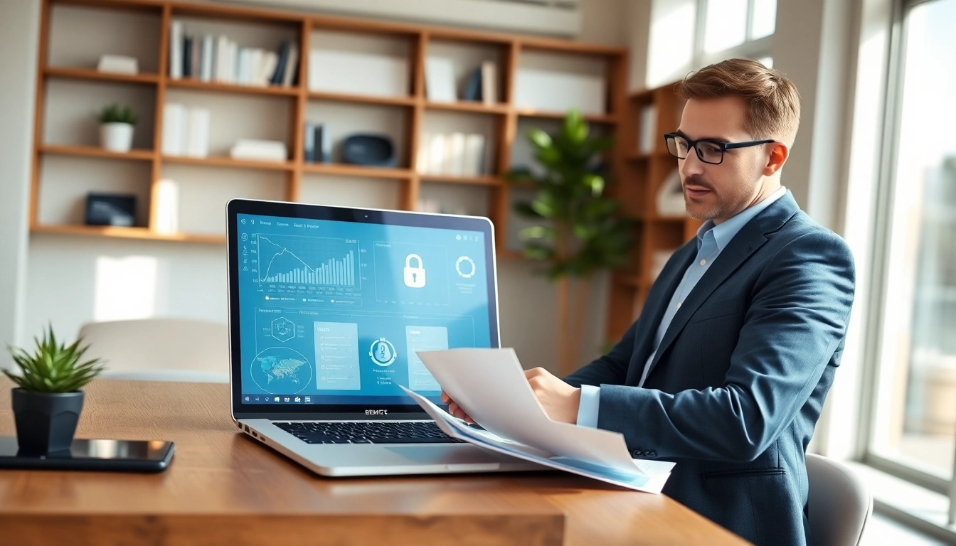Datenraum Anbieter Deutschland sicher präsentieren in hochwertigem modernen Büro.