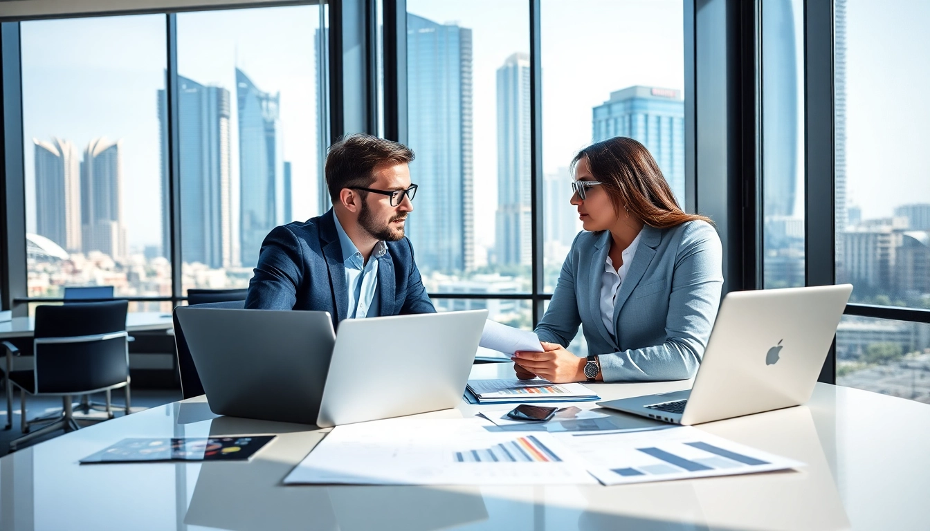 Boosting success with Quickplus Business Consultants collaborating in a modern office.