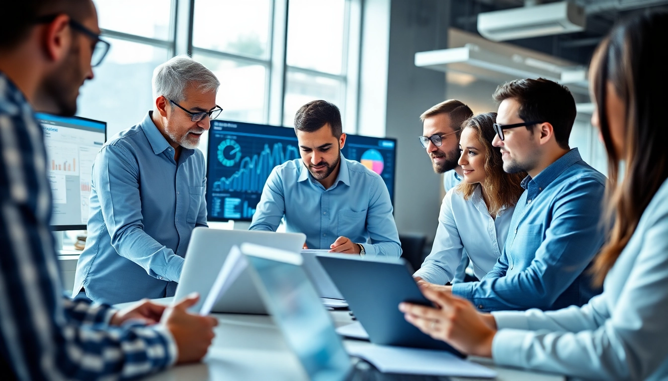 Engaged site reliability engineering experts optimizing systems in a collaborative tech environment.