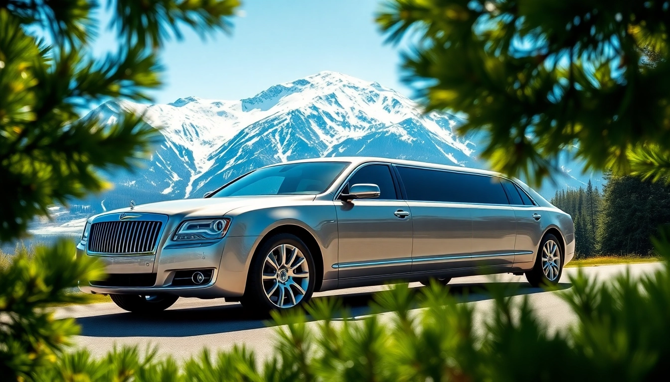 Experience the comfort of a Whistler limo amidst stunning mountains and vibrant nature.