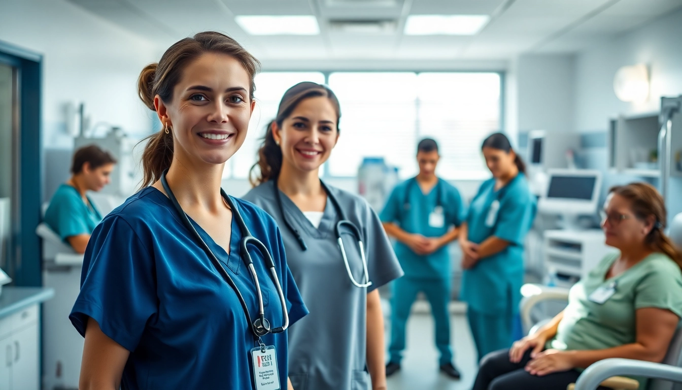 Engaged nurse representing the Alabama Board of Nursing in a professional healthcare environment.