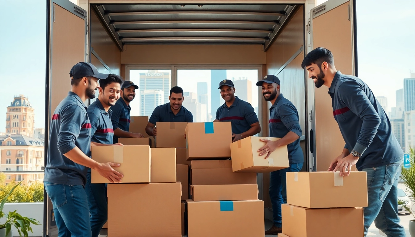Reliable Cheap movers nyc loading boxes into a truck in an urban setting