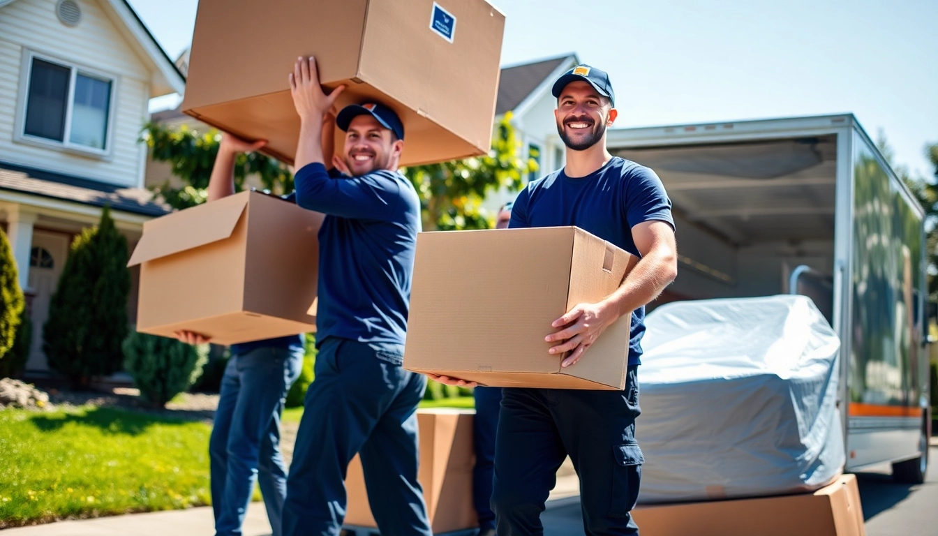 Experience the best moving company in Toronto with professional movers packing and lifting boxes.
