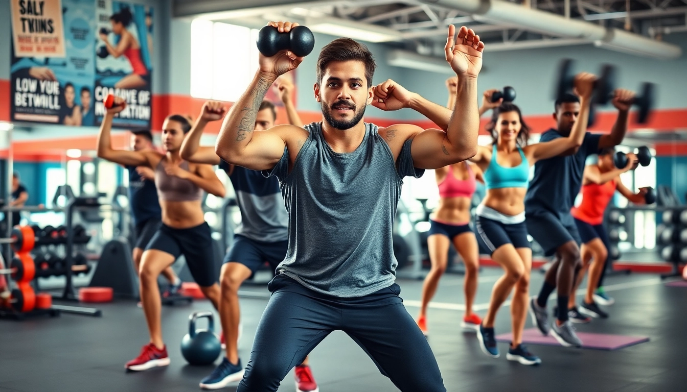 Exercices de structure cross training avec des athlètes engagés dans un gymnase moderne